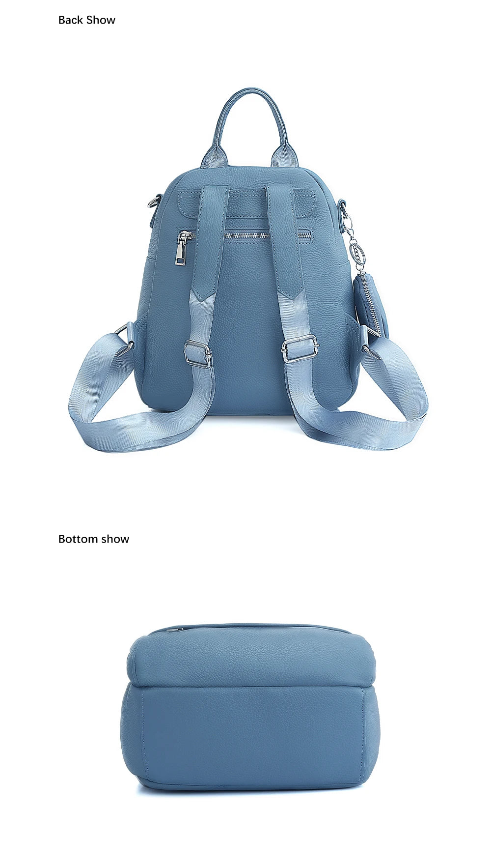 Women's Genuine Leather Backpack High-Quality Bag Travel Female