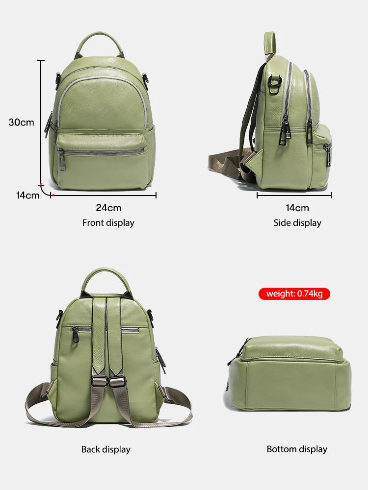 Women Leather Backpack Knapsack Backpacks Satchel ShoulderLarge Capacity