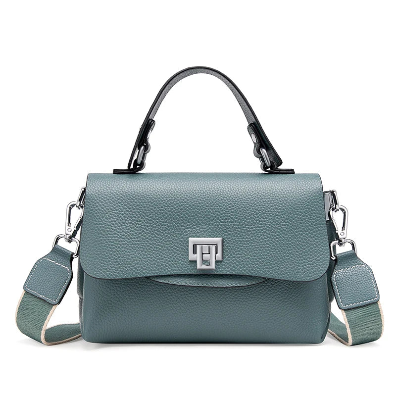 Women's Genuine Leather Top-Handle Bag Simple Fashion Envelope Luxury Brand Shoulder Handbag