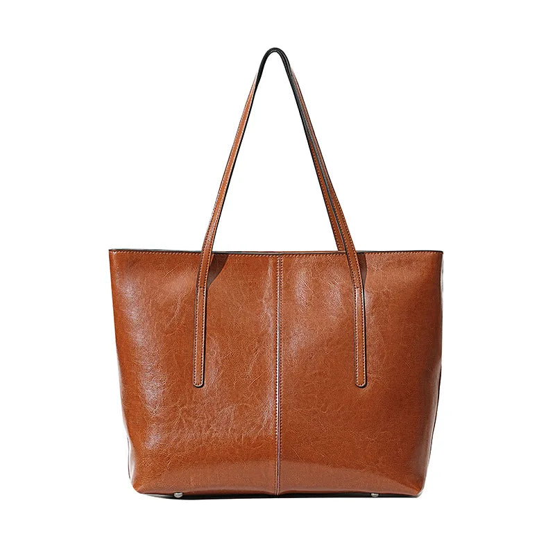 New Women Handbag 100% Genuine Leather Ladies Shoulder Purse Ladies