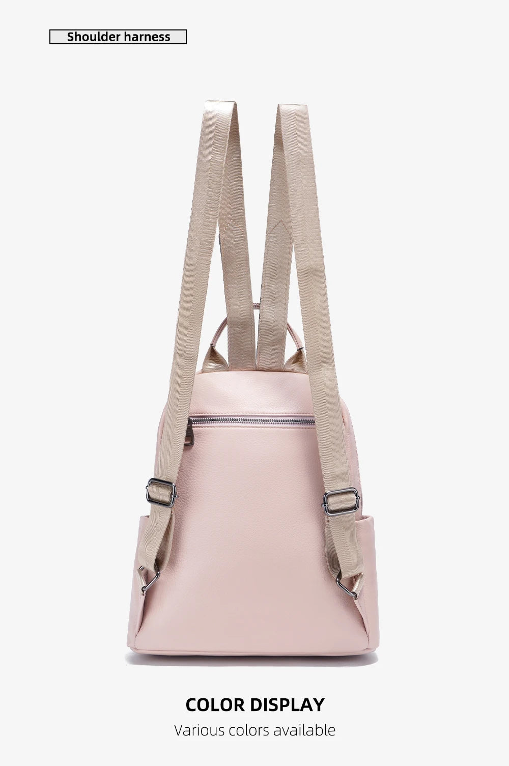 Women's Soft Leather Backpack Genuine Large Capacity Travel Rucksack Knapsack