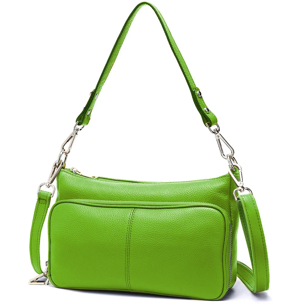 Women's Handbag 100% Genuine Leather Ladies Shoulder Crossbody Messenger Bag Fashion Hobos