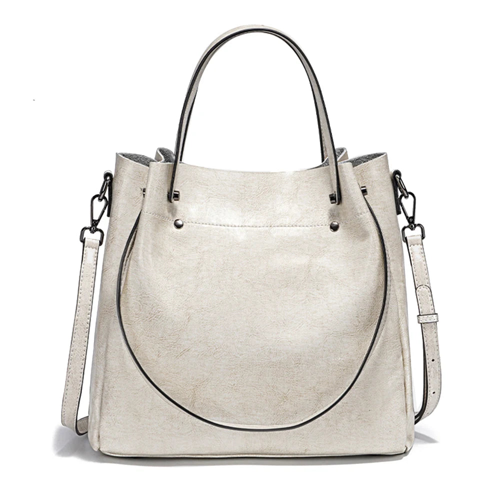 Fashion Large Capacity Women's Handbag 100% Genuine Leather