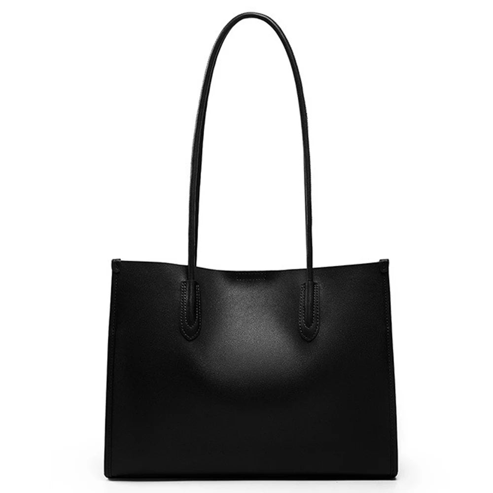 New Women OL Handbag Genuine Leather Ladies Shoulder Purse Big Tote Bag