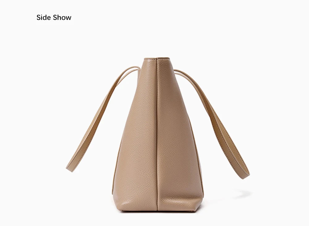 Genuine Leather Women's Tote Handbag Large Shoulder Bag