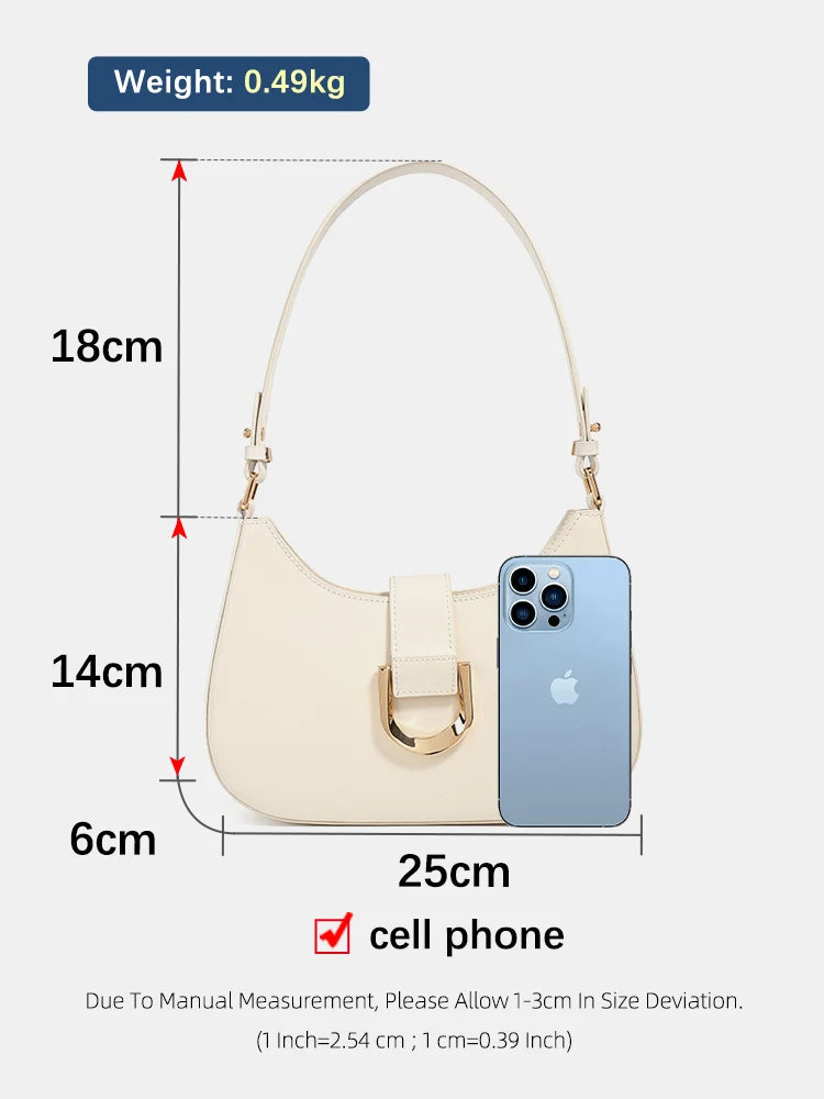 Women's Charming Leather Shoulder Bag Luxury Designer Handbag with Top Handle Crossbody