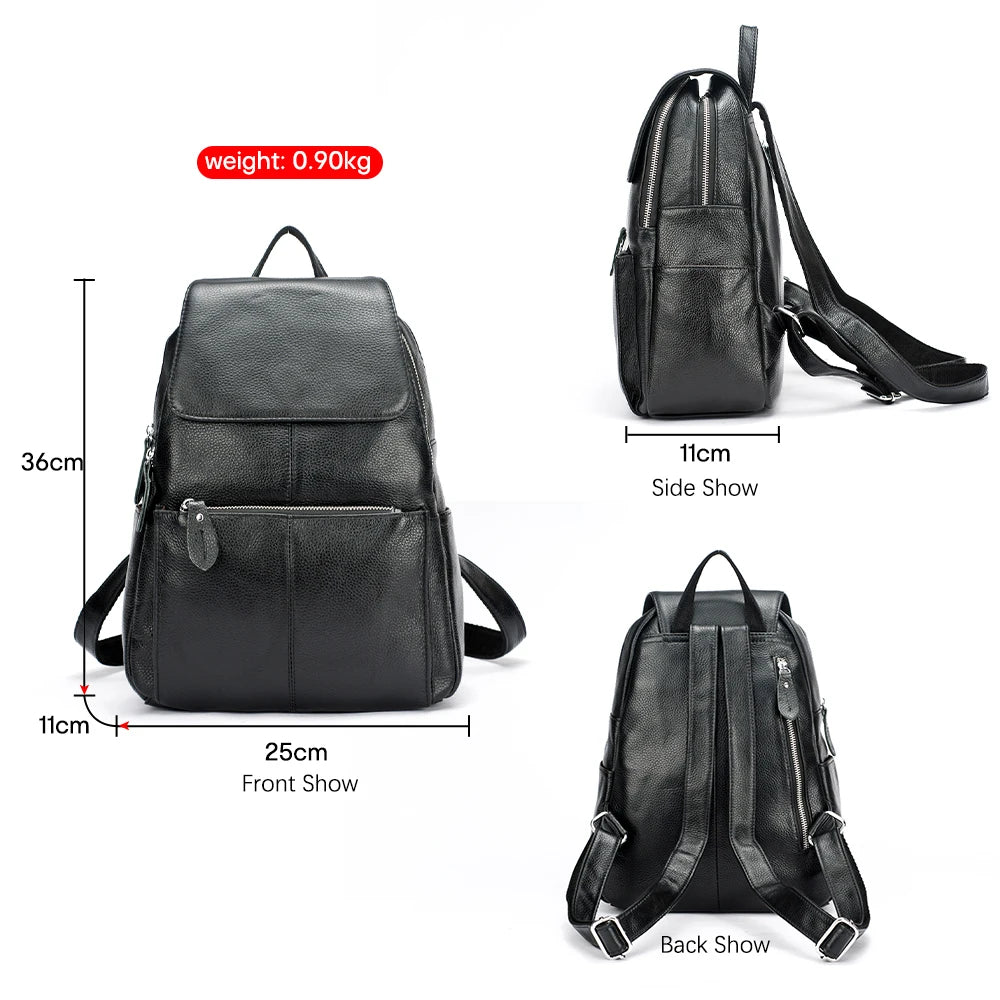 Stylish Genuine Leather Women Backpack