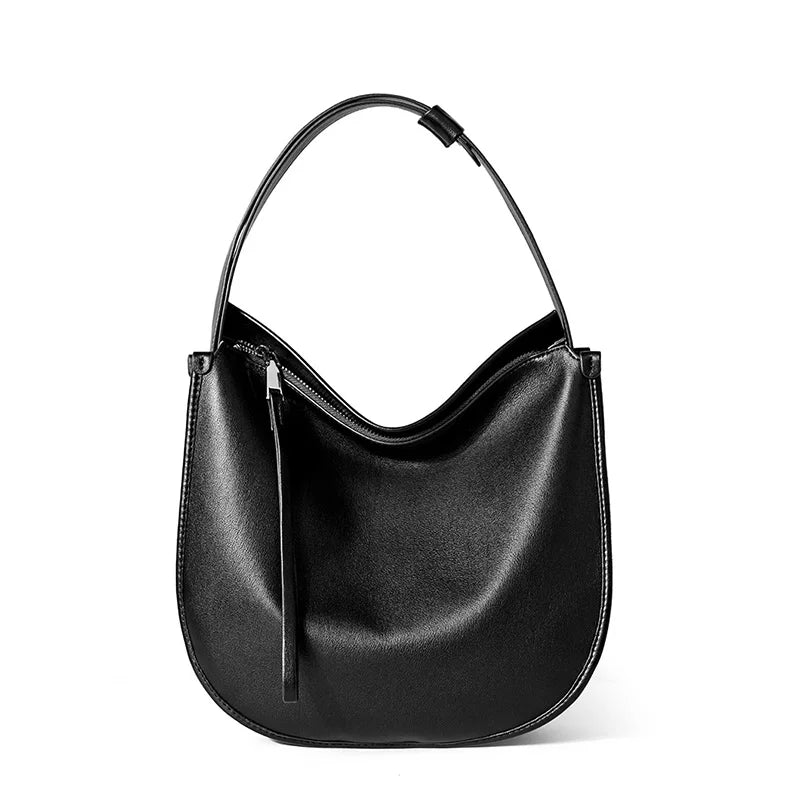 Women's Simple Fashion Designer Messenger Bag Genuine Leather Shoulder