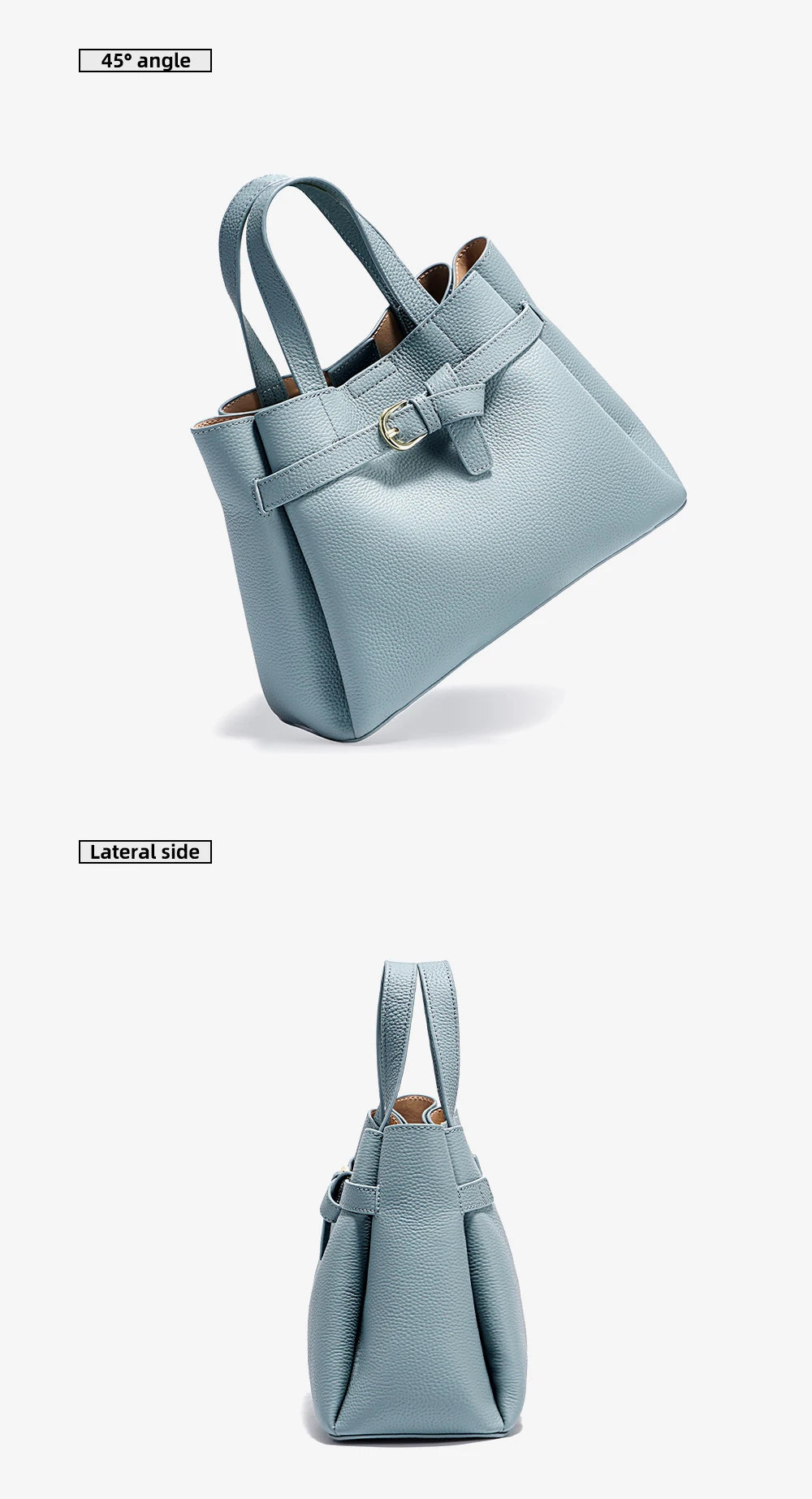 Fashion Genuine Leather Top-handle Bag For Women Luxury Designer Crossbody Bag Zipper