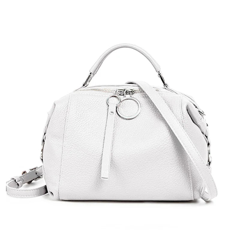 Women's Handbag Genuine Leather Cowhide Cross Body Bags Ladies Shoulder Top Handle Satchel