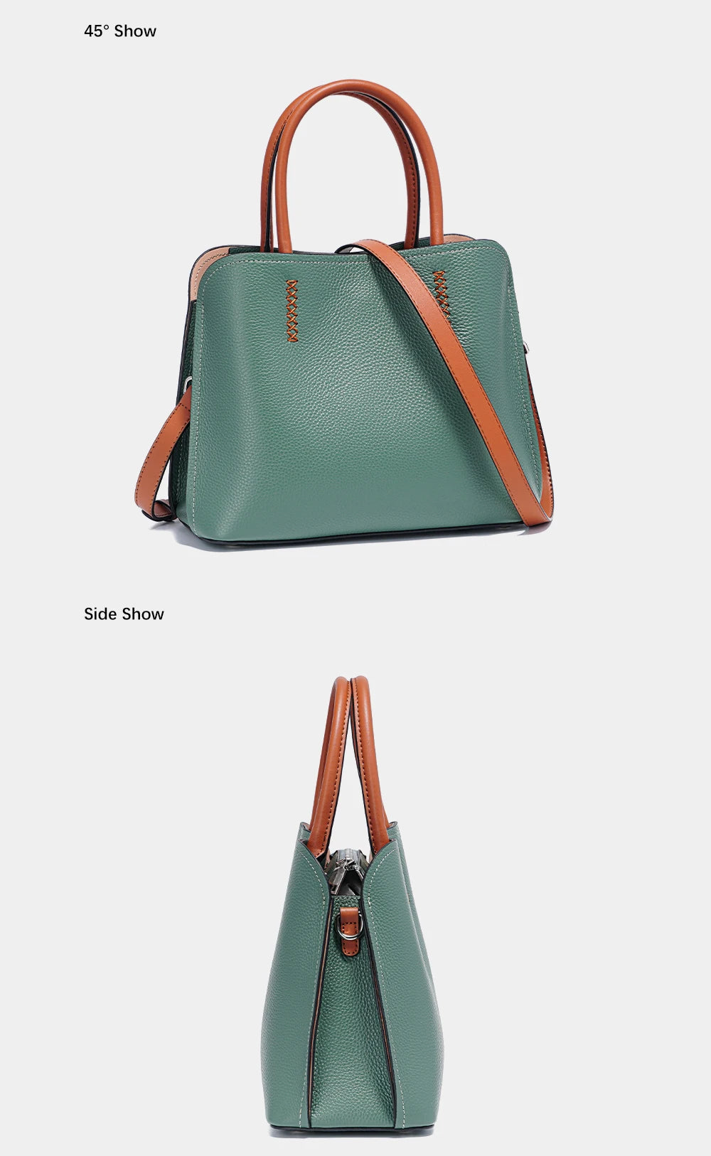Women's Genuine Leather Shopper Bag Designer Shoulder Bags Handbag Large Bucket Bag Tote Cross