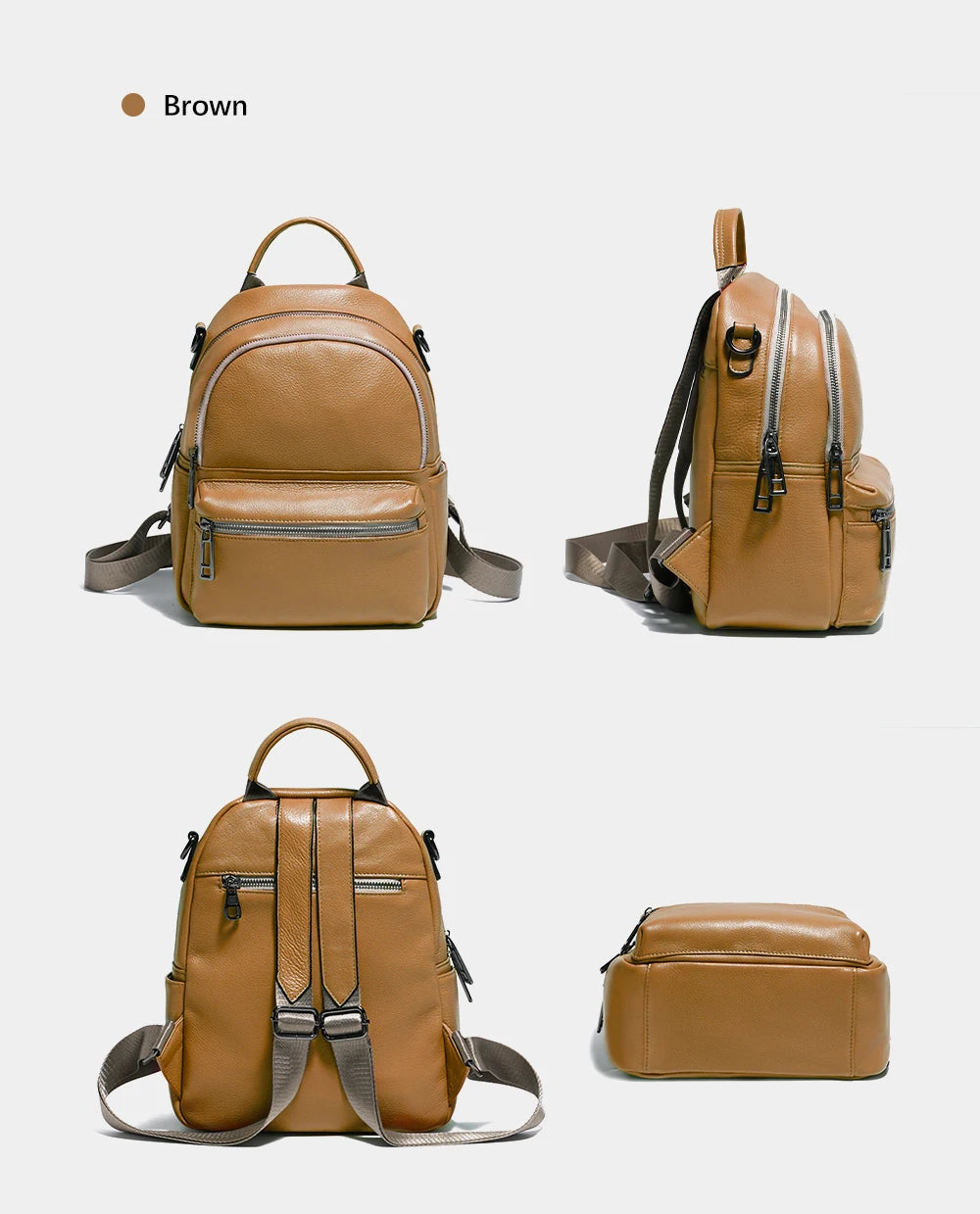 Women Leather Backpack Knapsack Backpacks Satchel ShoulderLarge Capacity