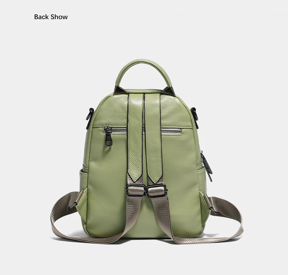 Women Leather Backpack Knapsack Backpacks Satchel ShoulderLarge Capacity