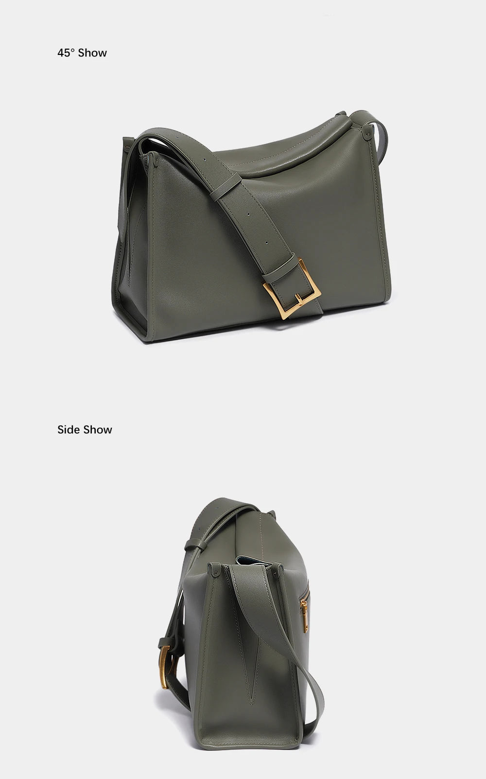 Women Crossbody Messenger Bag Genuine Leather Large Capacity Luxury Designer Vintage