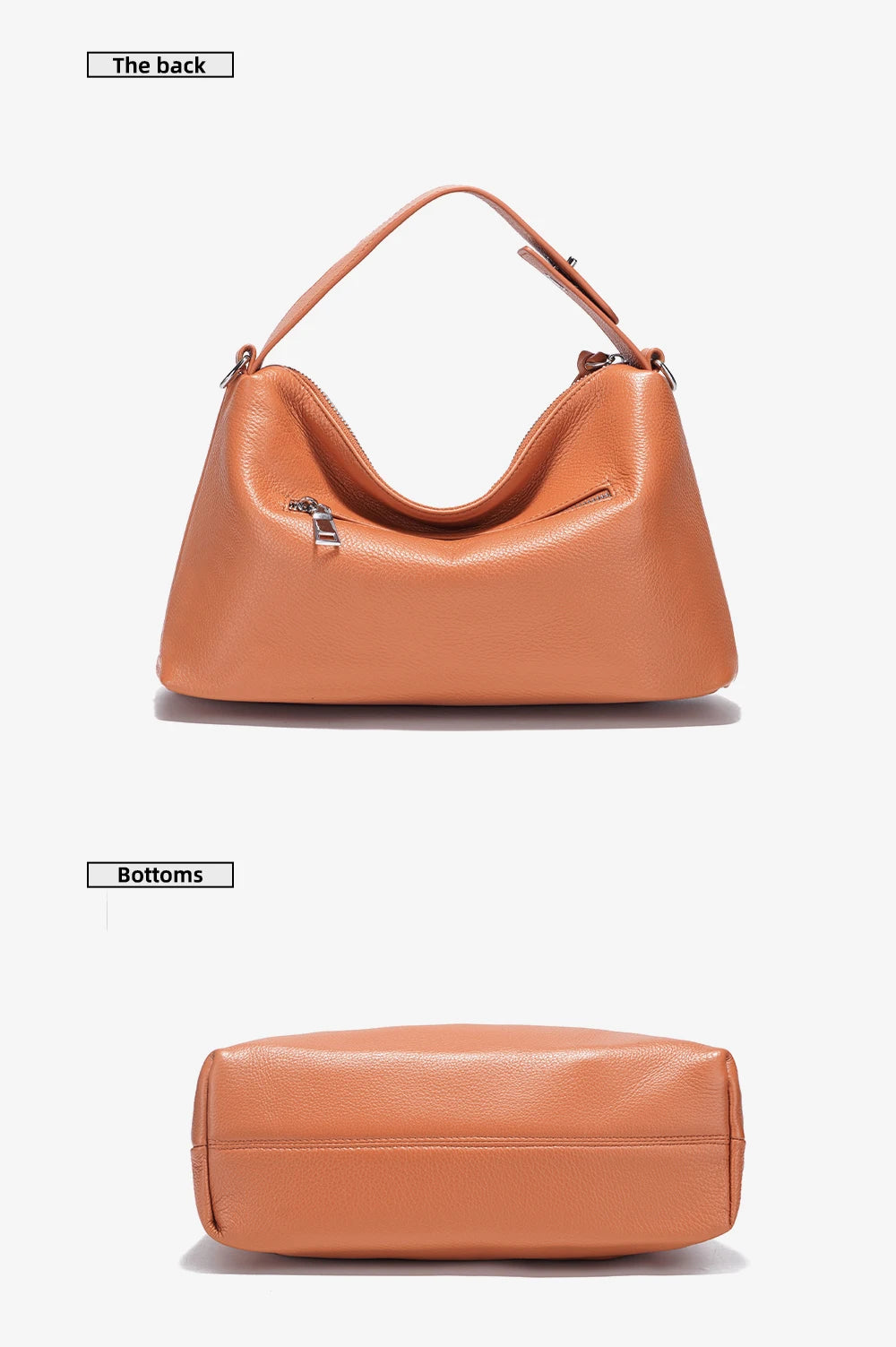 Genuine Leather Tophandle Bag Fashion Hobo Bag Women Shoulder Handbag Crossbody Designer Elegant