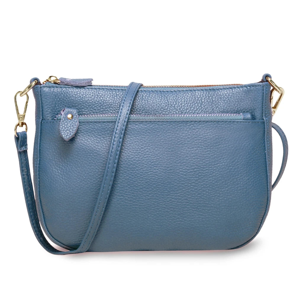 Fashion Women Crossbody Bag 100% Genuine Leather  Handbag Small Flap Bags