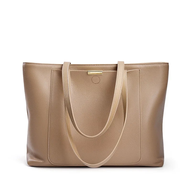 Genuine Leather Women's Tote Handbag Large Shoulder Bag