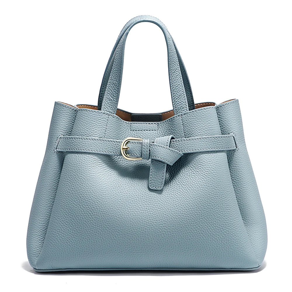 Fashion Genuine Leather Top-handle Bag For Women Luxury Designer Crossbody Bag Zipper