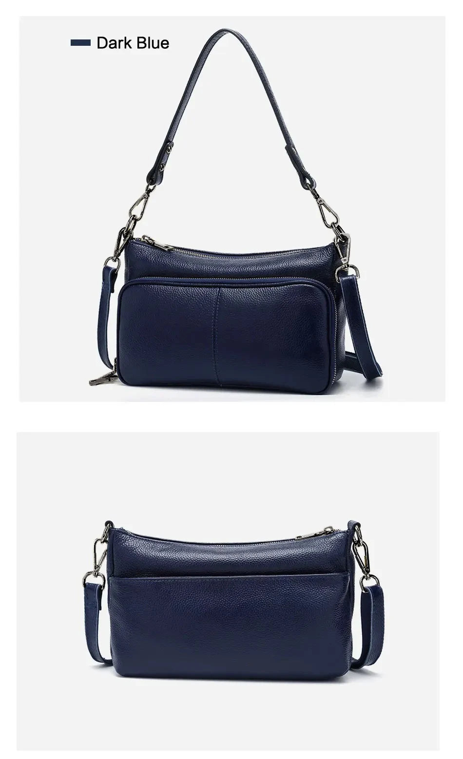 Women's Handbag 100% Genuine Leather Ladies Shoulder Crossbody Messenger Bag Fashion Hobos