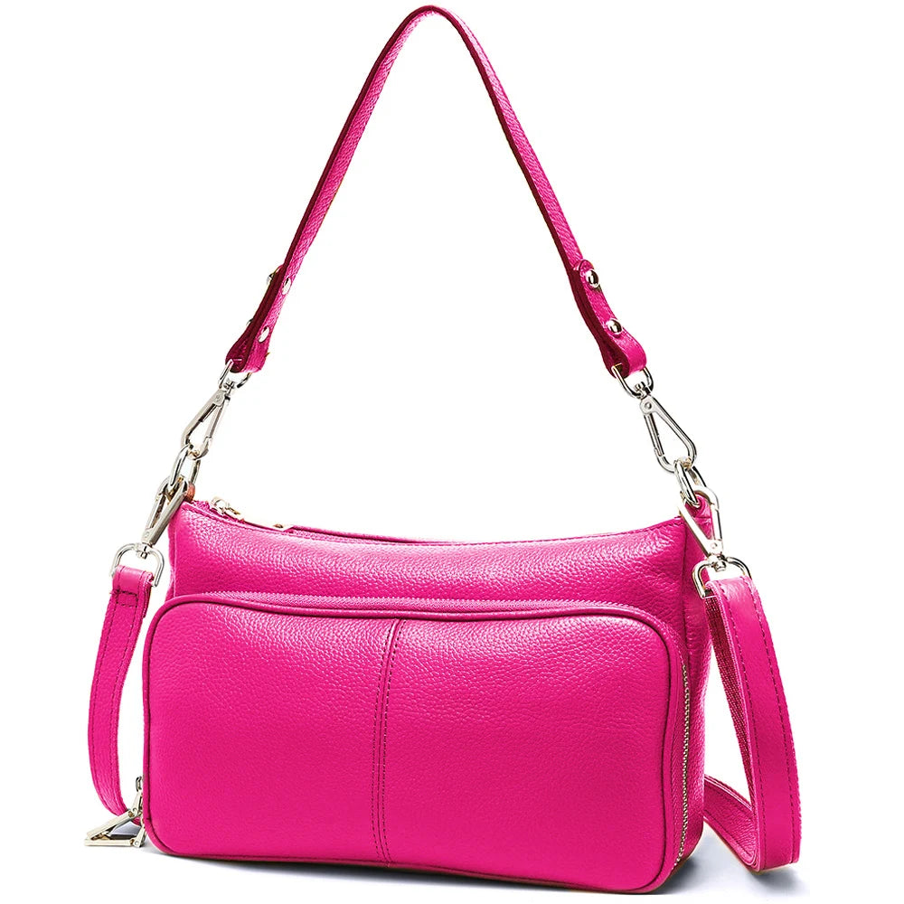 Women's Handbag 100% Genuine Leather Ladies Shoulder Crossbody Messenger Bag Fashion Hobos