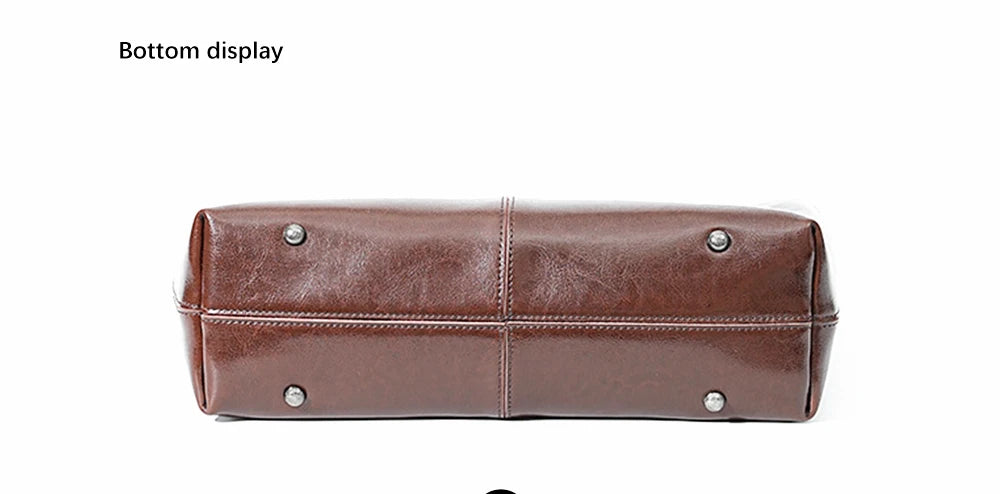 New Women Handbag 100% Genuine Leather Ladies Shoulder Purse Ladies