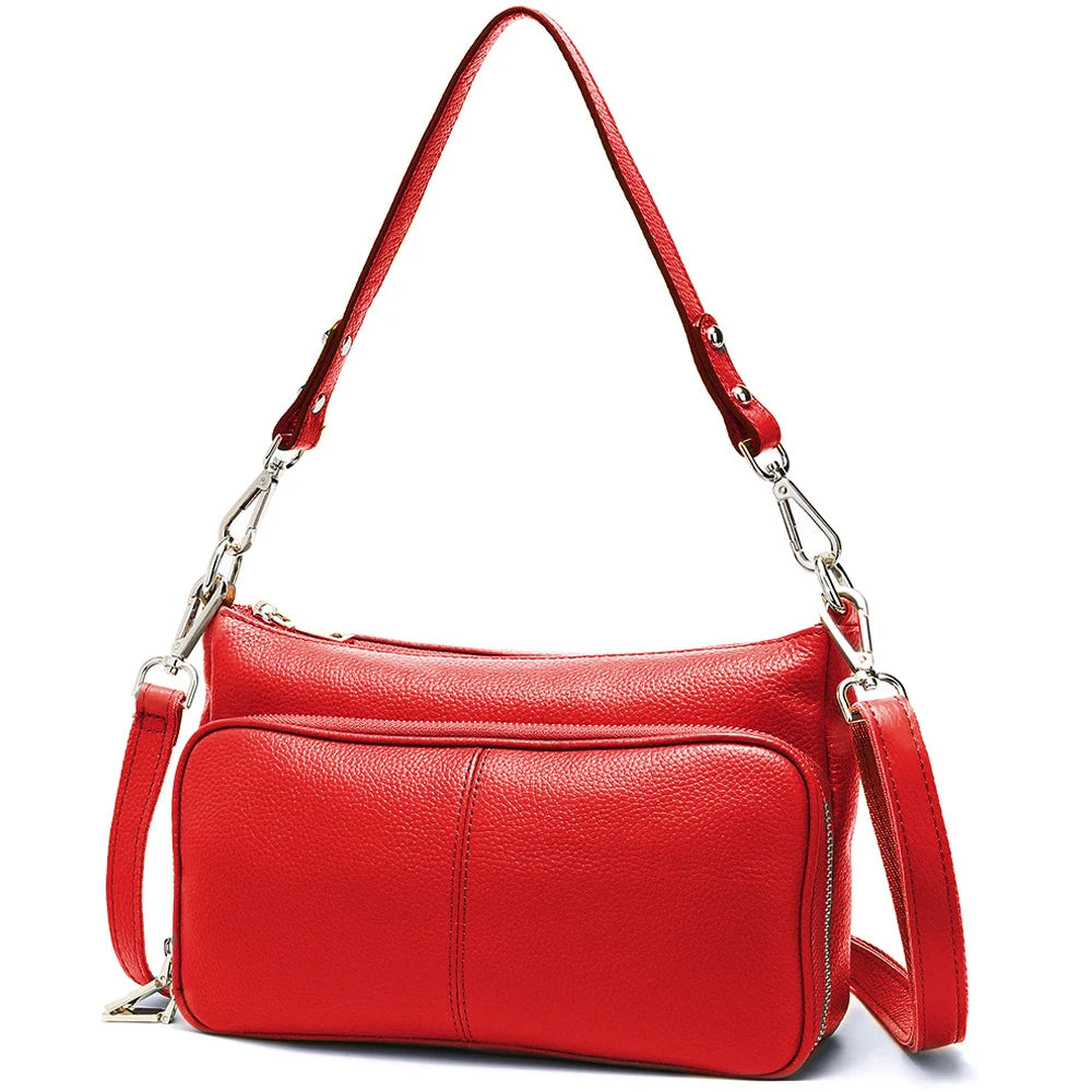 Women's Handbag 100% Genuine Leather Ladies Shoulder Crossbody Messenger Bag Fashion Hobos