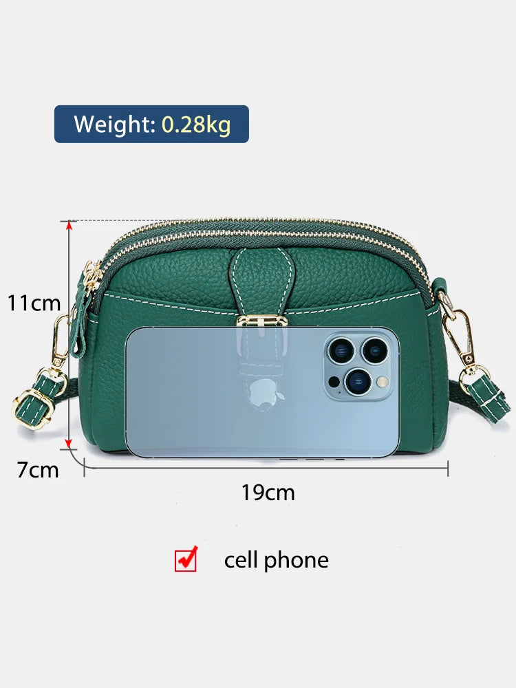 Women Wristlets Bags Female Purse 100% Genuine Leather High Quality Small Bag