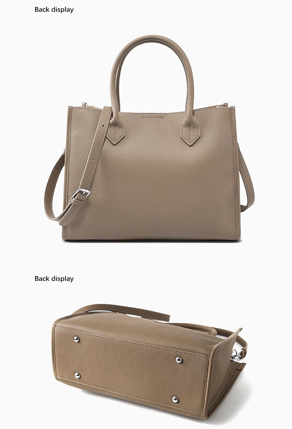 Women Large Tote Bag Genuine Leather Shoulder Bag Ladies Crossbody Bag