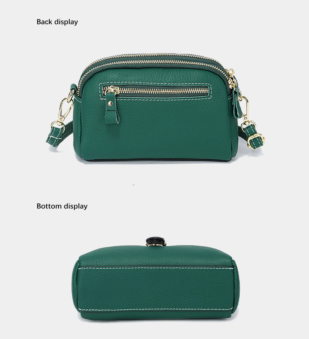 Women Wristlets Bags Female Purse 100% Genuine Leather High Quality Small Bag