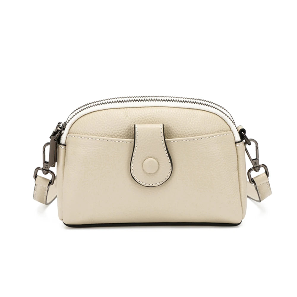 Women Casual Soft Leather Bag Mini Small Crossbody Female Shell Phone Shoulder Bags