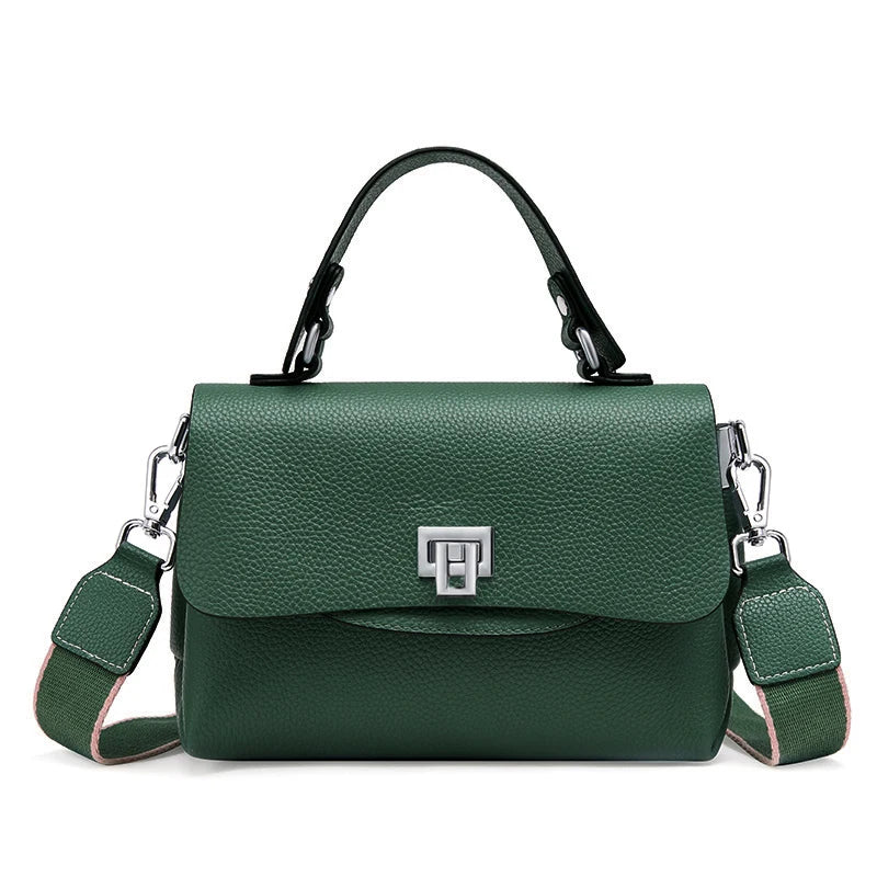Women's Genuine Leather Top-Handle Bag Simple Fashion Envelope Luxury Brand Shoulder Handbag