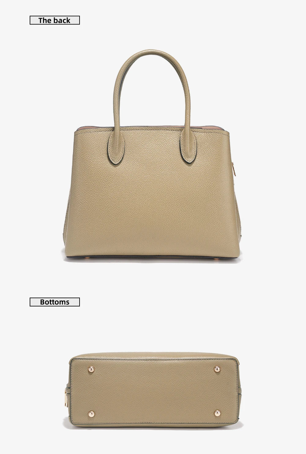 Women's Genuine Leather Satchel Handbag Large Shopper Designer Shoulder Bag Large Cross-body