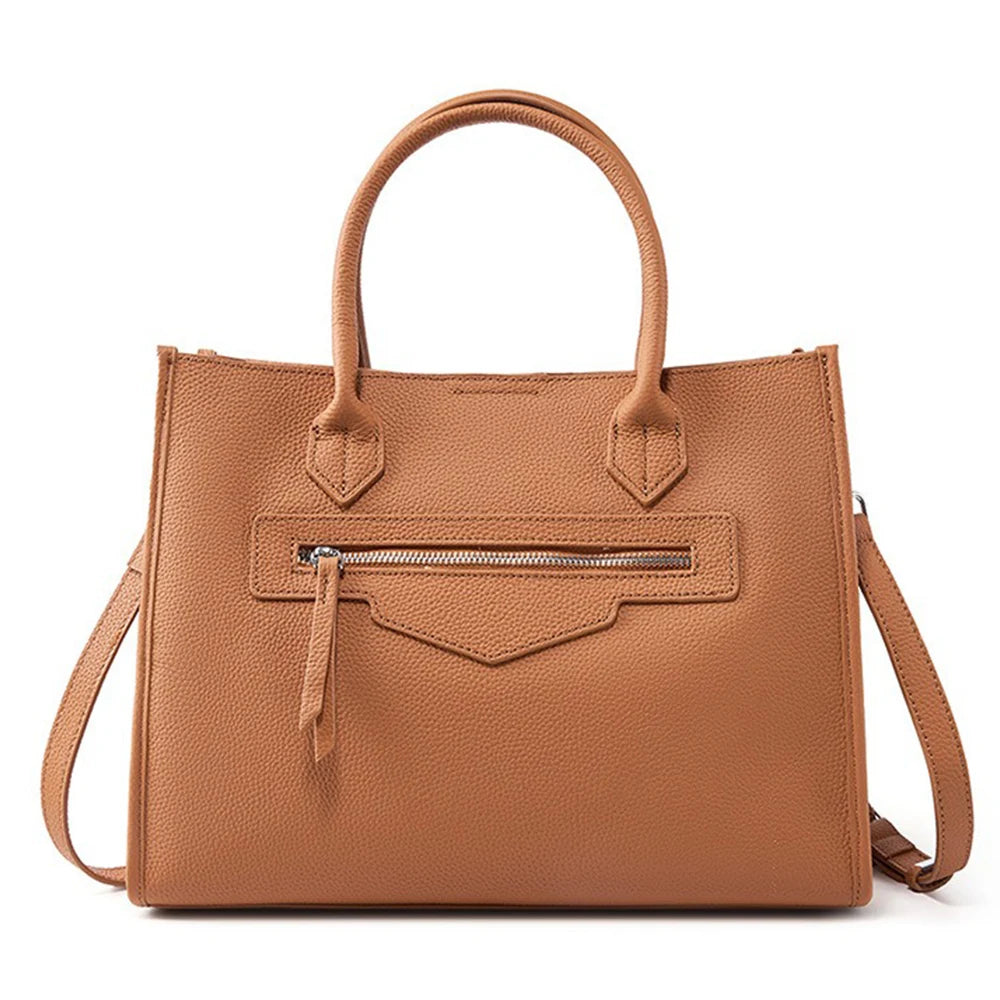 Women Large Tote Bag Genuine Leather Shoulder Bag Ladies Crossbody Bag