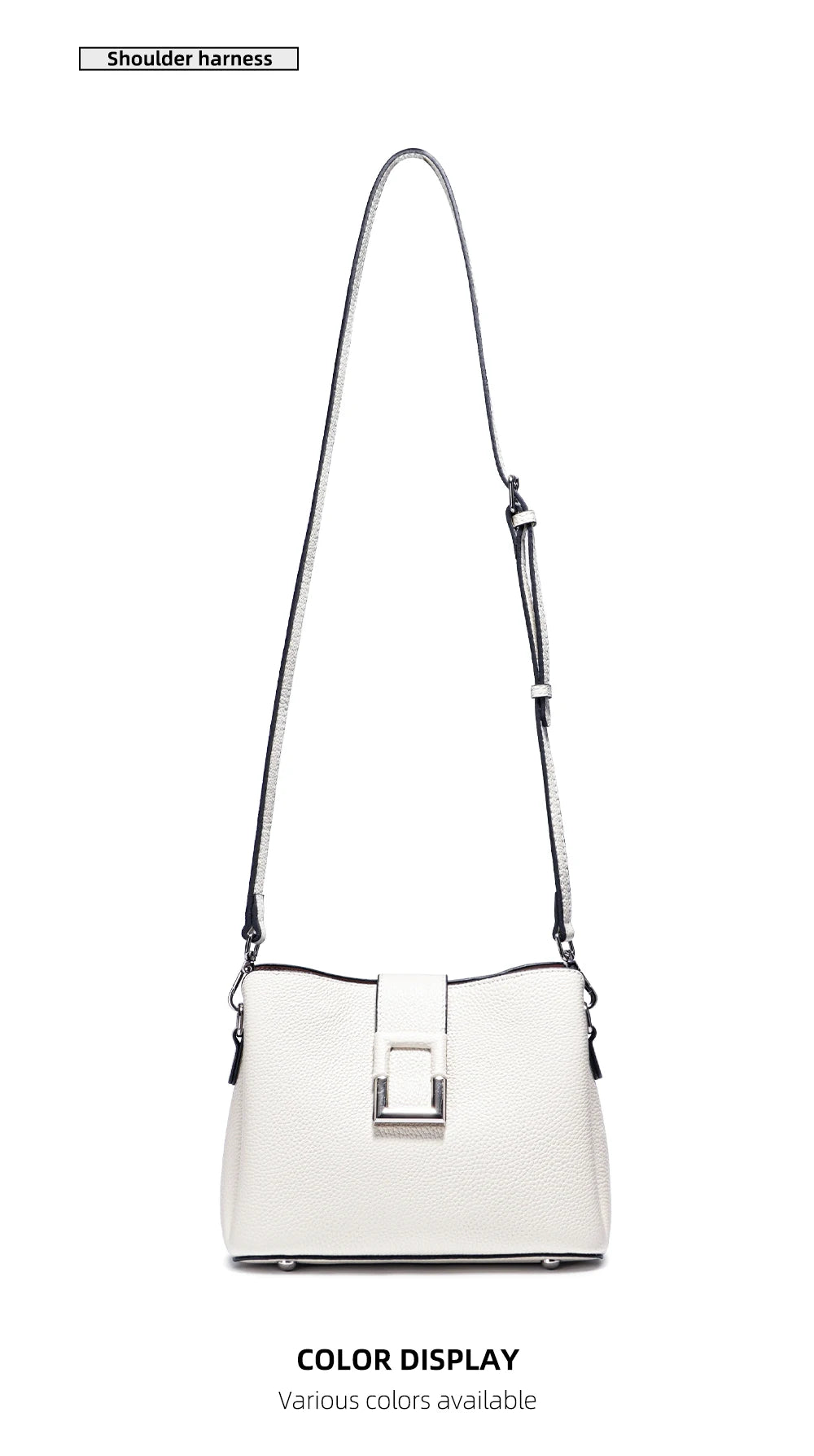 Genuine Leather Designer Noble Shopper Shoulder Bag Commuter Large Bucket Handbag Women Crossbody