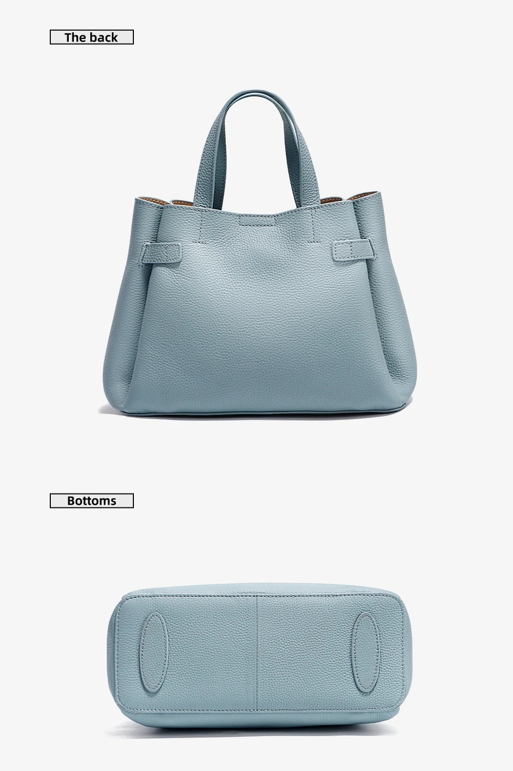 Fashion Genuine Leather Top-handle Bag For Women Luxury Designer Crossbody Bag Zipper