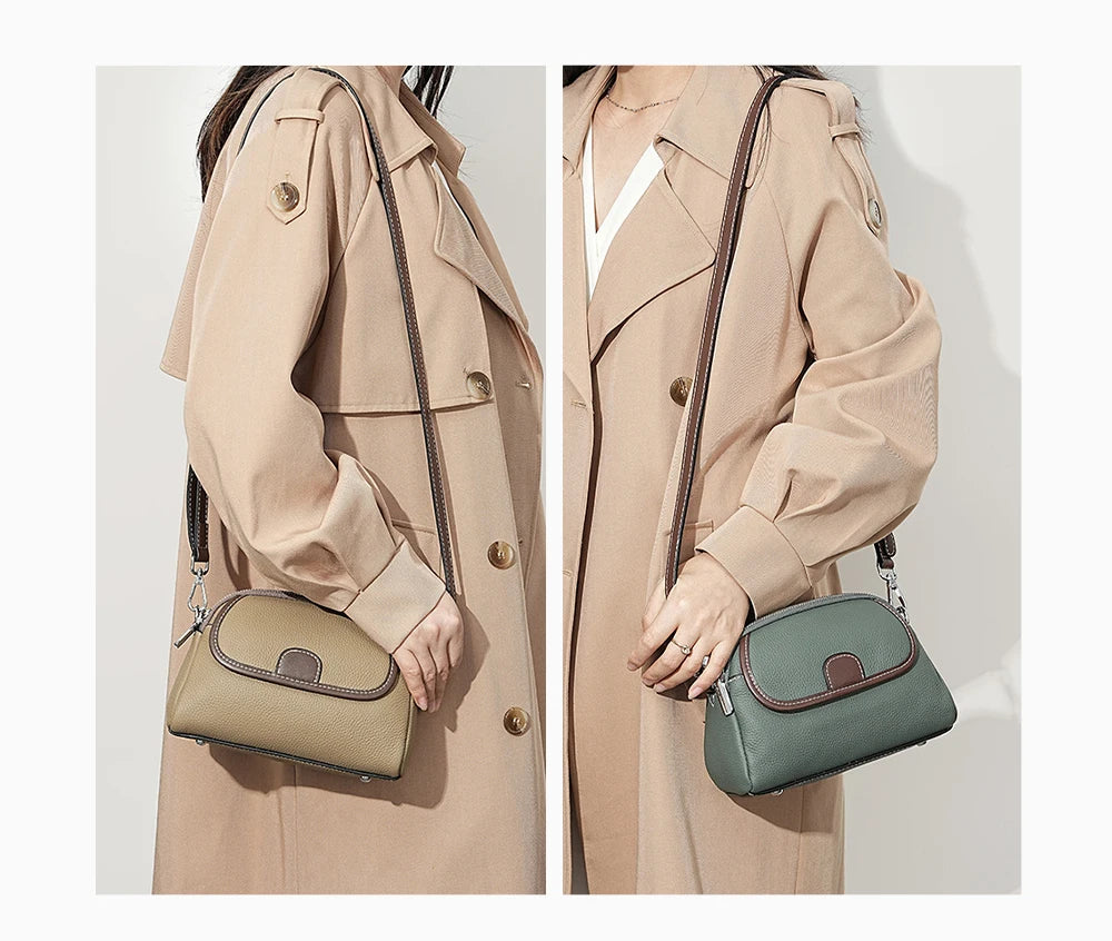 Genuine Leather Women's Handbag Small Tote Bag Female Crossbody Fashion Lady Shoulder Handbags