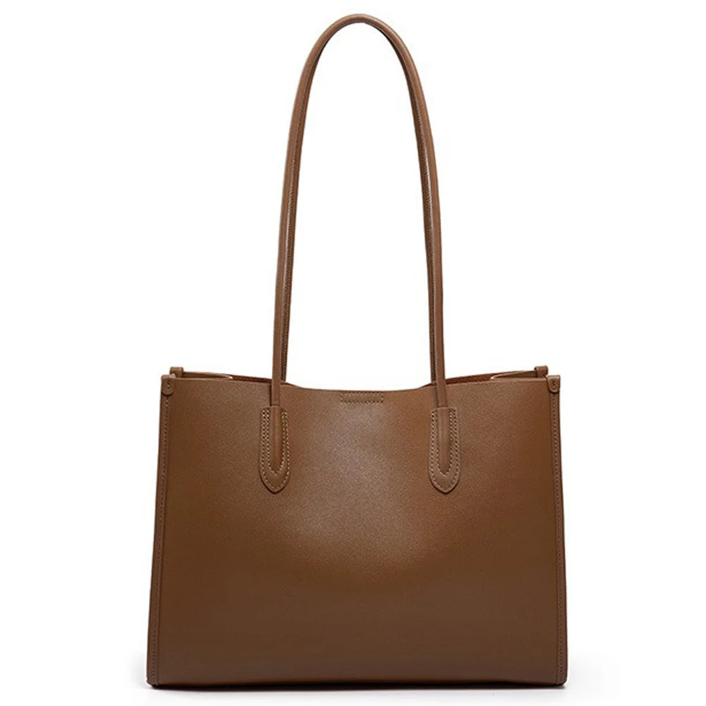New Women OL Handbag Genuine Leather Ladies Shoulder Purse Big Tote Bag