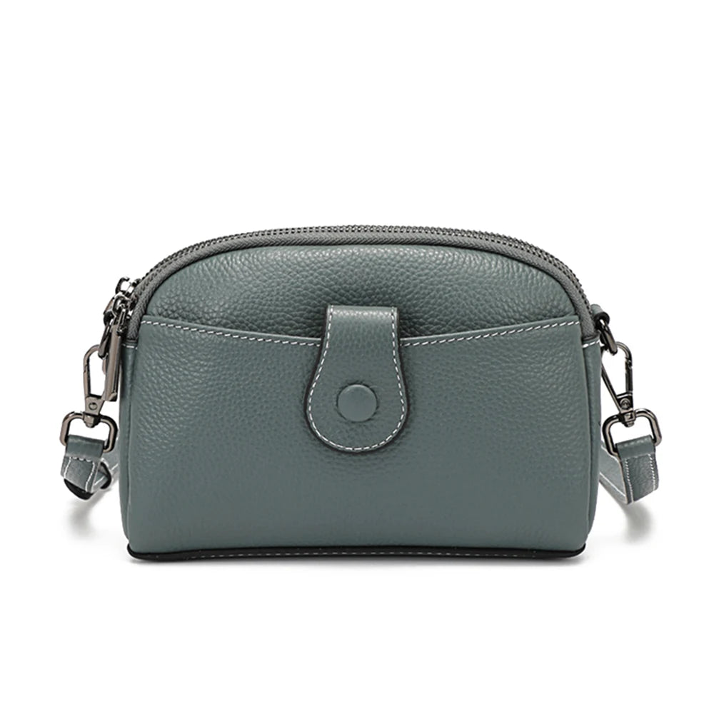 Women Casual Soft Leather Bag Mini Small Crossbody Female Shell Phone Shoulder Bags