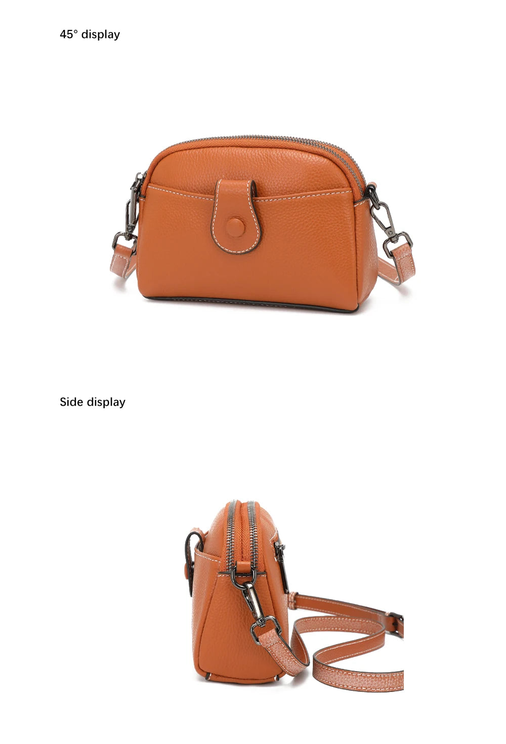 Women Casual Soft Leather Bag Mini Small Crossbody Female Shell Phone Shoulder Bags