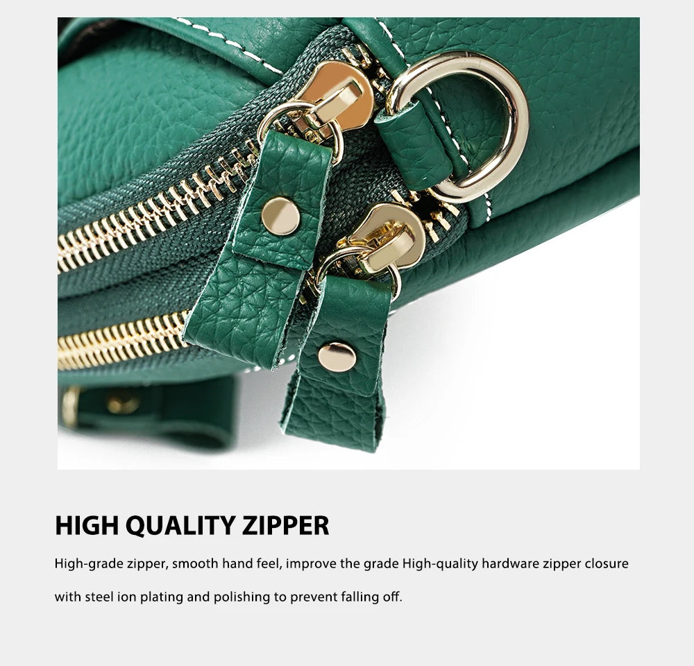 Women Wristlets Bags Female Purse 100% Genuine Leather High Quality Small Bag