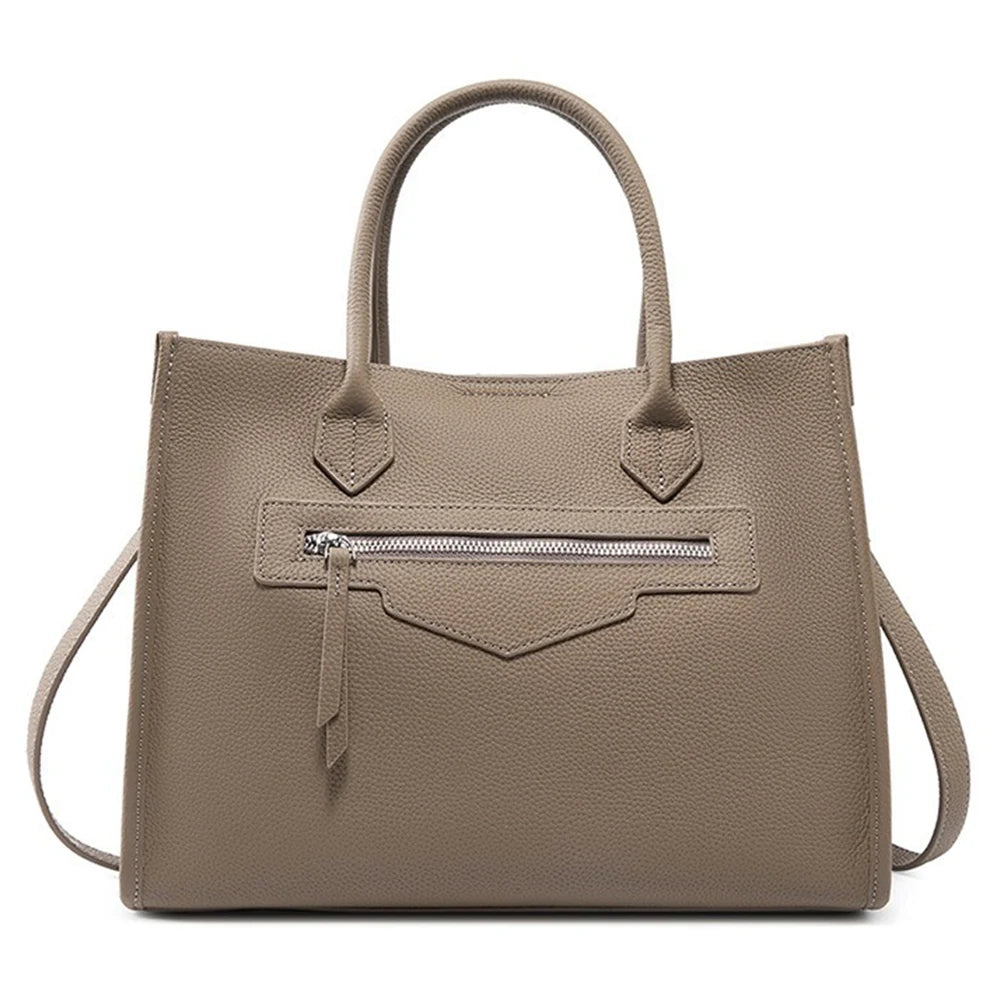 Women Large Tote Bag Genuine Leather Shoulder Bag Ladies Crossbody Bag