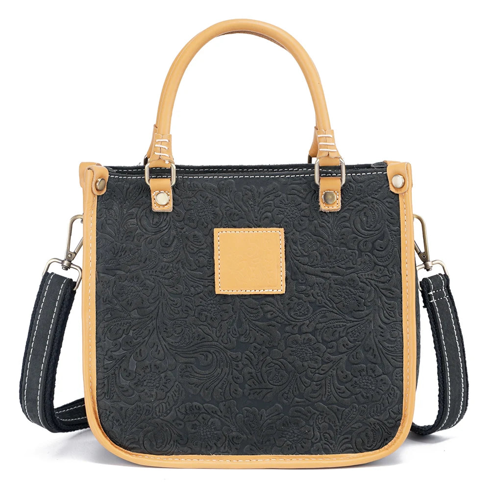 Women Shoulder Bag Genuine Leather High Quality Designer Embossing Bag Crossbody