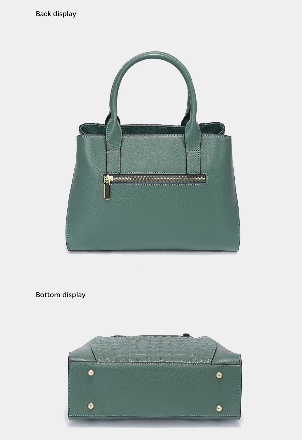 Fashion Women Alligator Handbags Genuine Leather Top-handle Bag Luxury Designer