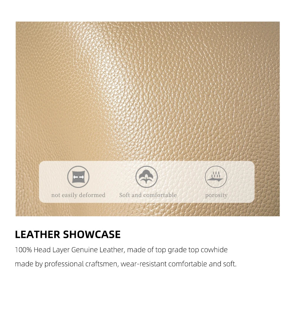 Women's Genuine Leather Satchel Handbag Large Shopper Designer Shoulder Bag Large Cross-body