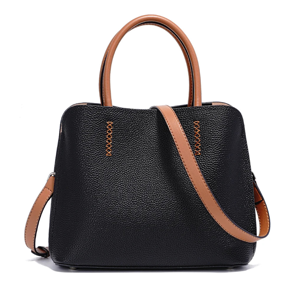 Women's Genuine Leather Shopper Bag Designer Shoulder Bags Handbag Large Bucket Bag Tote Cross
