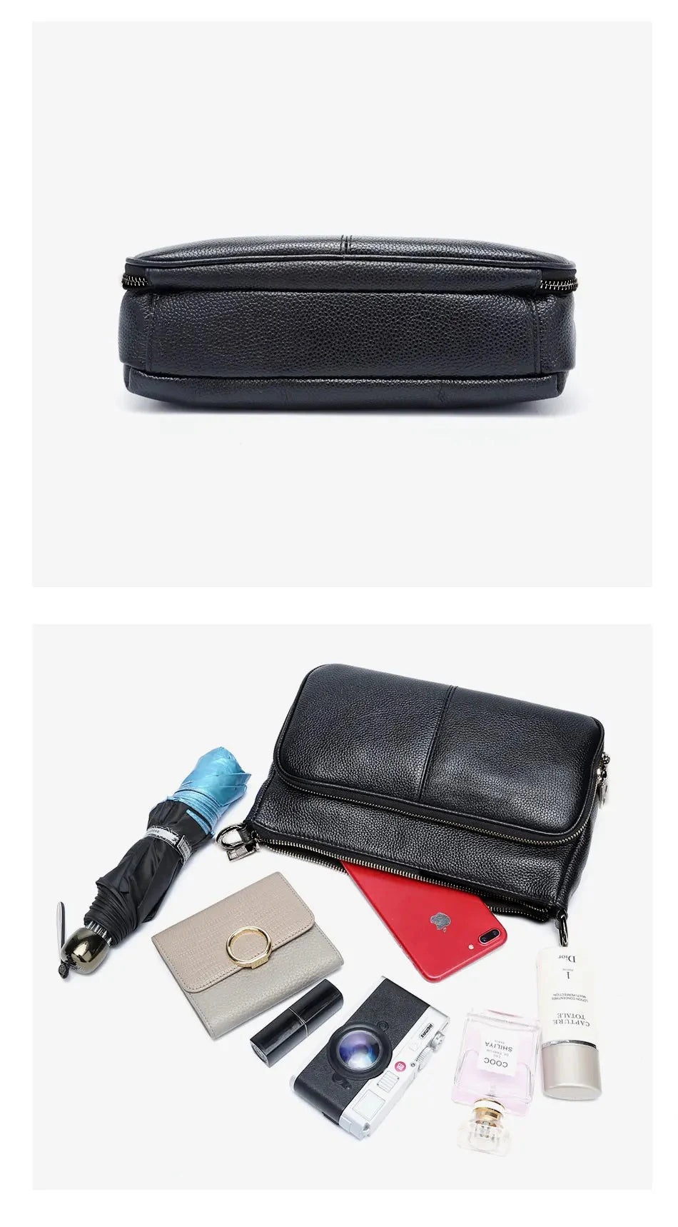 Women's Handbag 100% Genuine Leather Ladies Shoulder Crossbody Messenger Bag Fashion Hobos