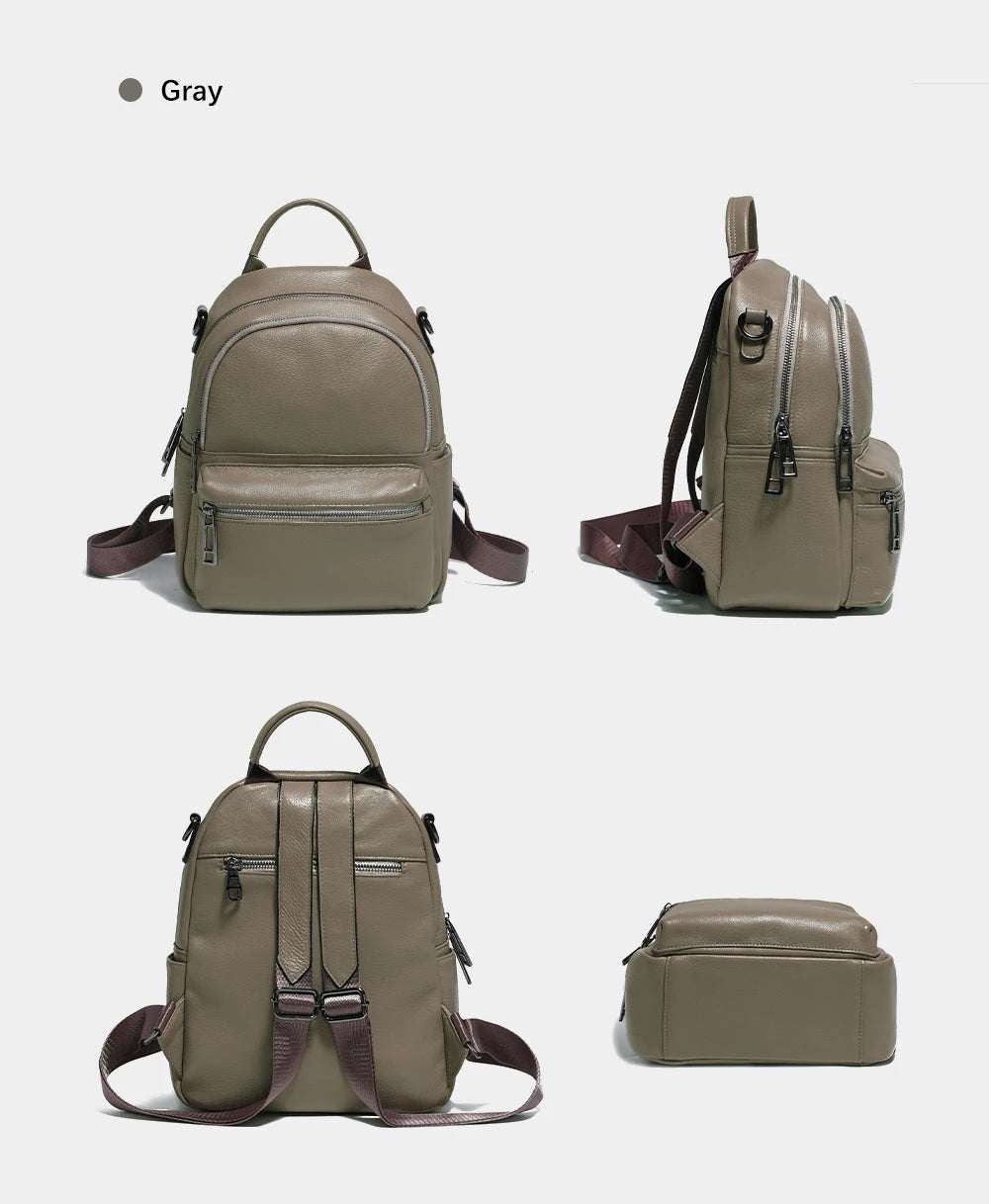 Women Leather Backpack Knapsack Backpacks Satchel ShoulderLarge Capacity