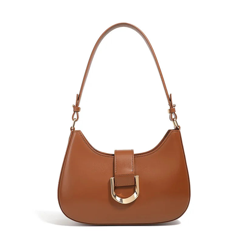 Women's Charming Leather Shoulder Bag Luxury Designer Handbag with Top Handle Crossbody