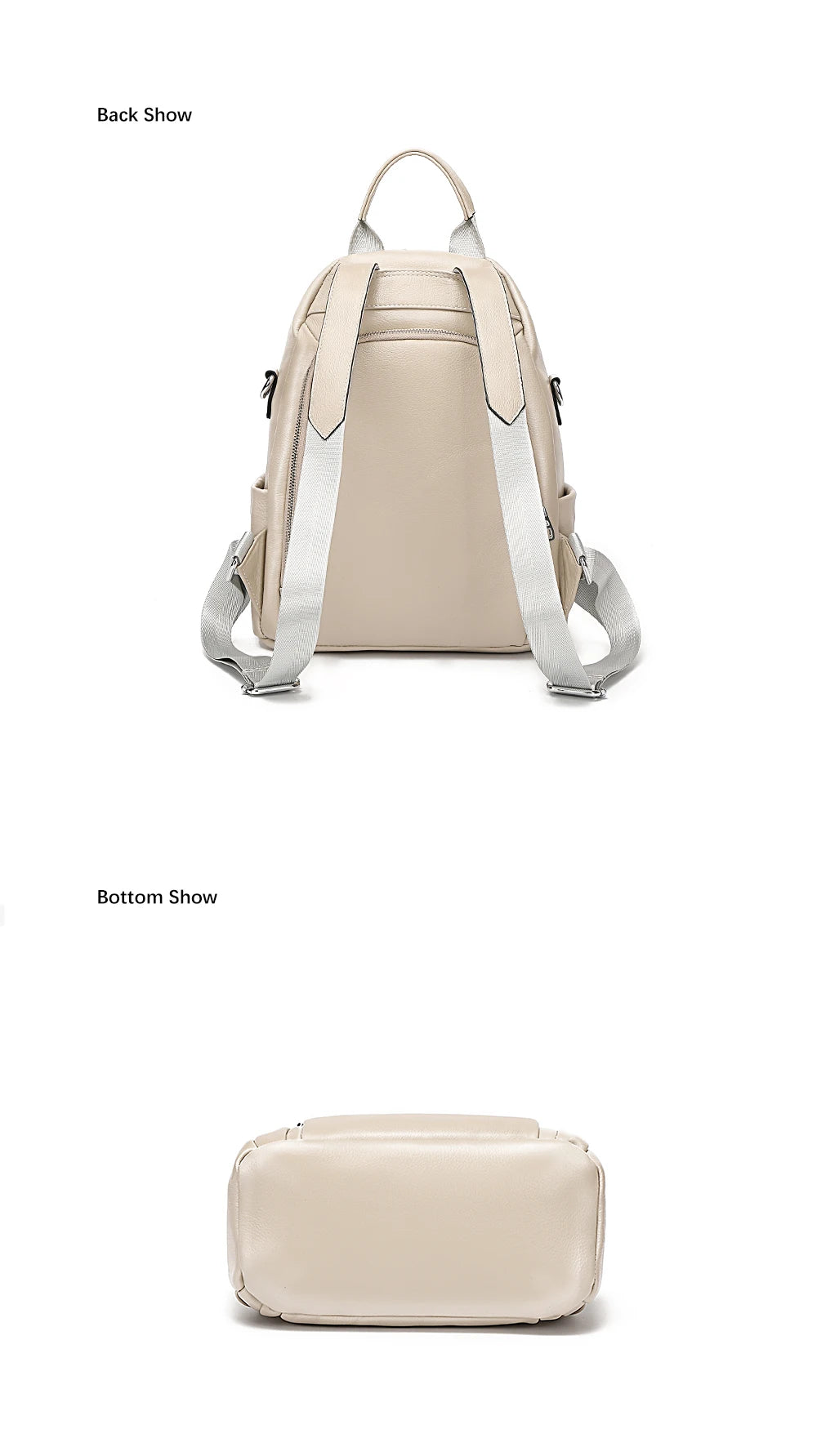 Leather Backpack For Women Anti Theft Satchel