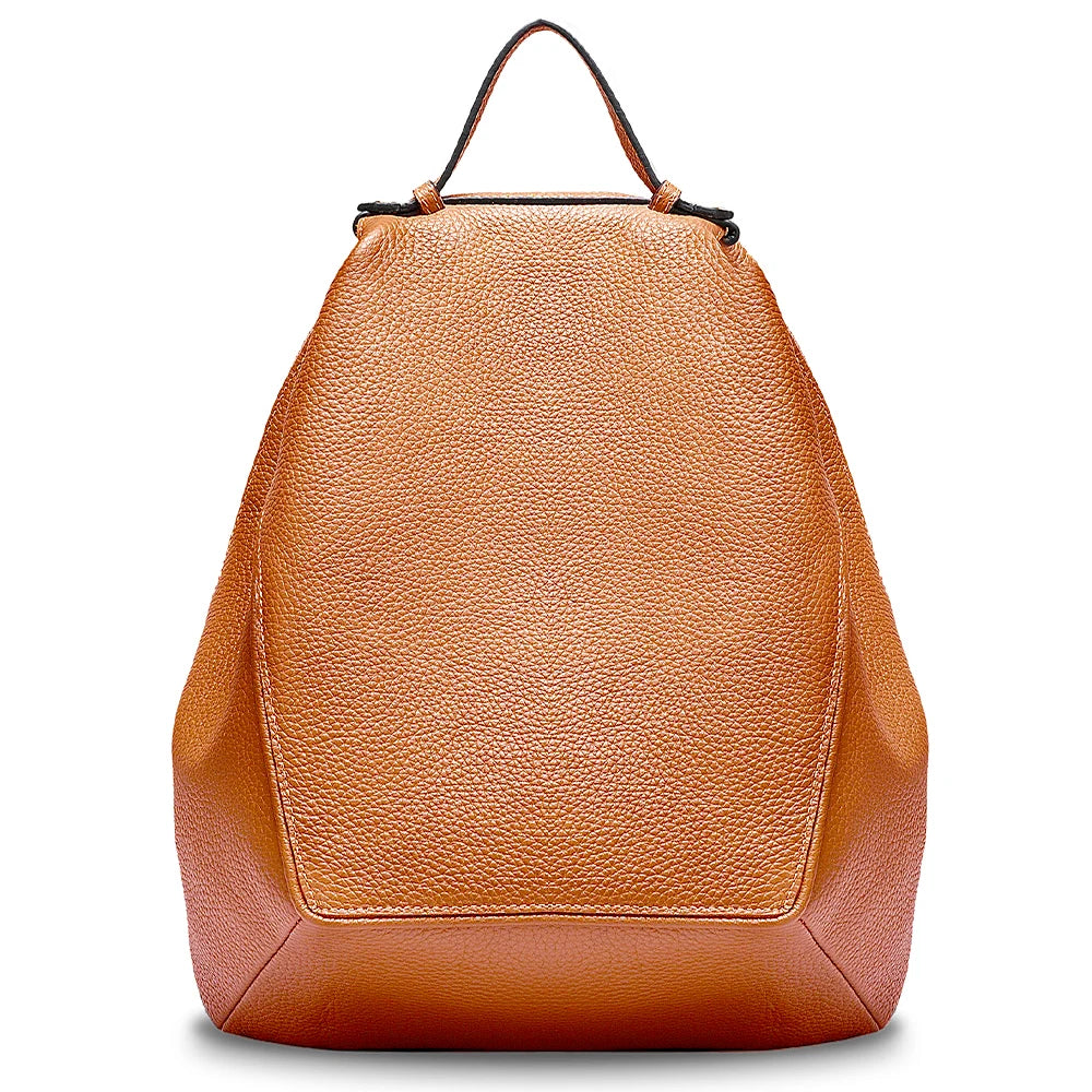 Women Stylish Classic Backpack  Genuine Leather Knapsack Satchel Purse